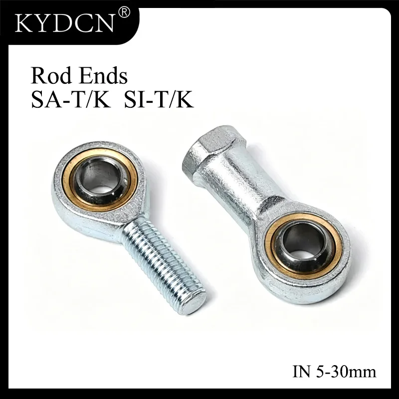 SA SAL SI SIL 5 6 8 10 12 14 16 20 25 30 T/K Fish Eye Rod End Joint Bearing Heim Rose Joint for Mechanical Linkage