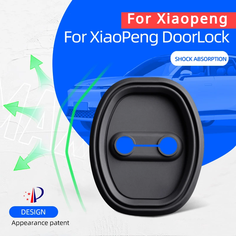 4pcs/Set Car Door Lock Cover Case Protection for Xiaopeng P5 P7 G3 G6 G9 X9 Whole Series Silicone Car Door Lock Protective Cover