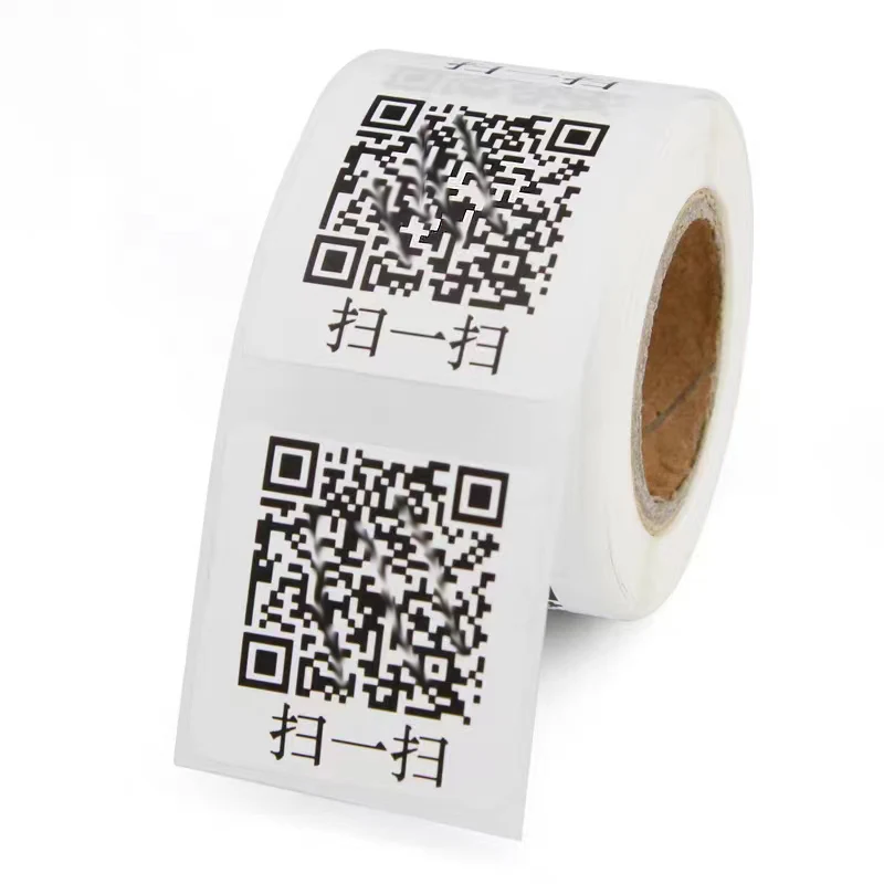 5 Rolls Tear Resistance Small Tube Core Thermal Label Roll 50 60 70 75mm Barcode Printer Waterproof  White Price Sticker