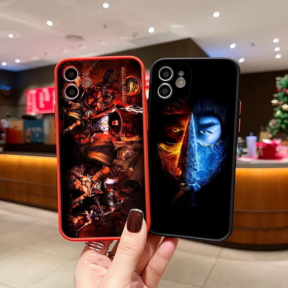 Phone Case for Redmi Note13 Pro A2 A1 13c Xiaomi Poco C51 C50 C40 M5 X4 X3 X5 Game Mortal Kombat Matte Frosted Translucent Cover