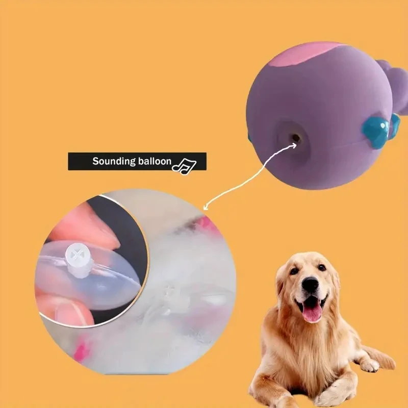 Soft Rubber Chewy Toys Four Styles Squeaky Interactive Throwing Games Cute And Fun Suitable For Small And Medium Sized Dogs