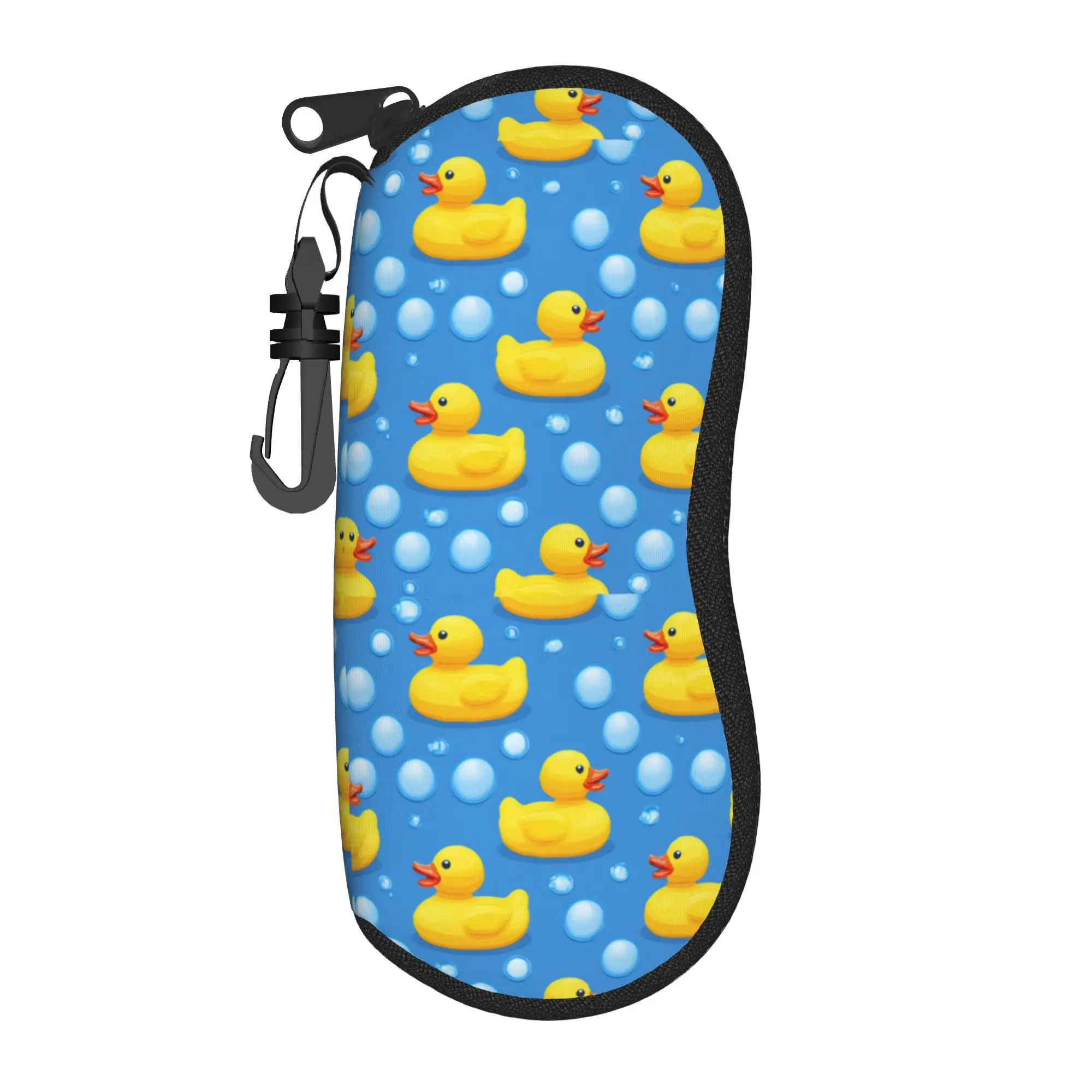 cute yellow duck Glasses Case Gifts For Women  Zipper  Eyewear Protector Cute Sunglasses Box