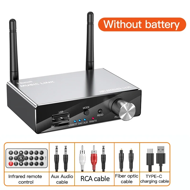 Bluetooth 5,3 Sender Empfänger Stereo Niedrige Latenz AUX 3,5mm Optische Drahtlose Musik Audio Adapter Fernbedienung Für TV PC