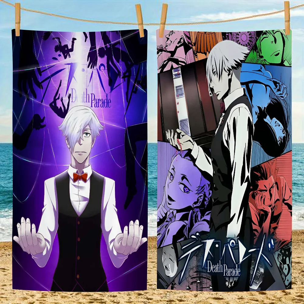 

Death Parade Beach Towel Colorful Bath Towels For Girl Microfiber Quick Dry Custom Sand Free Beach Yoga Spa Gym Pool