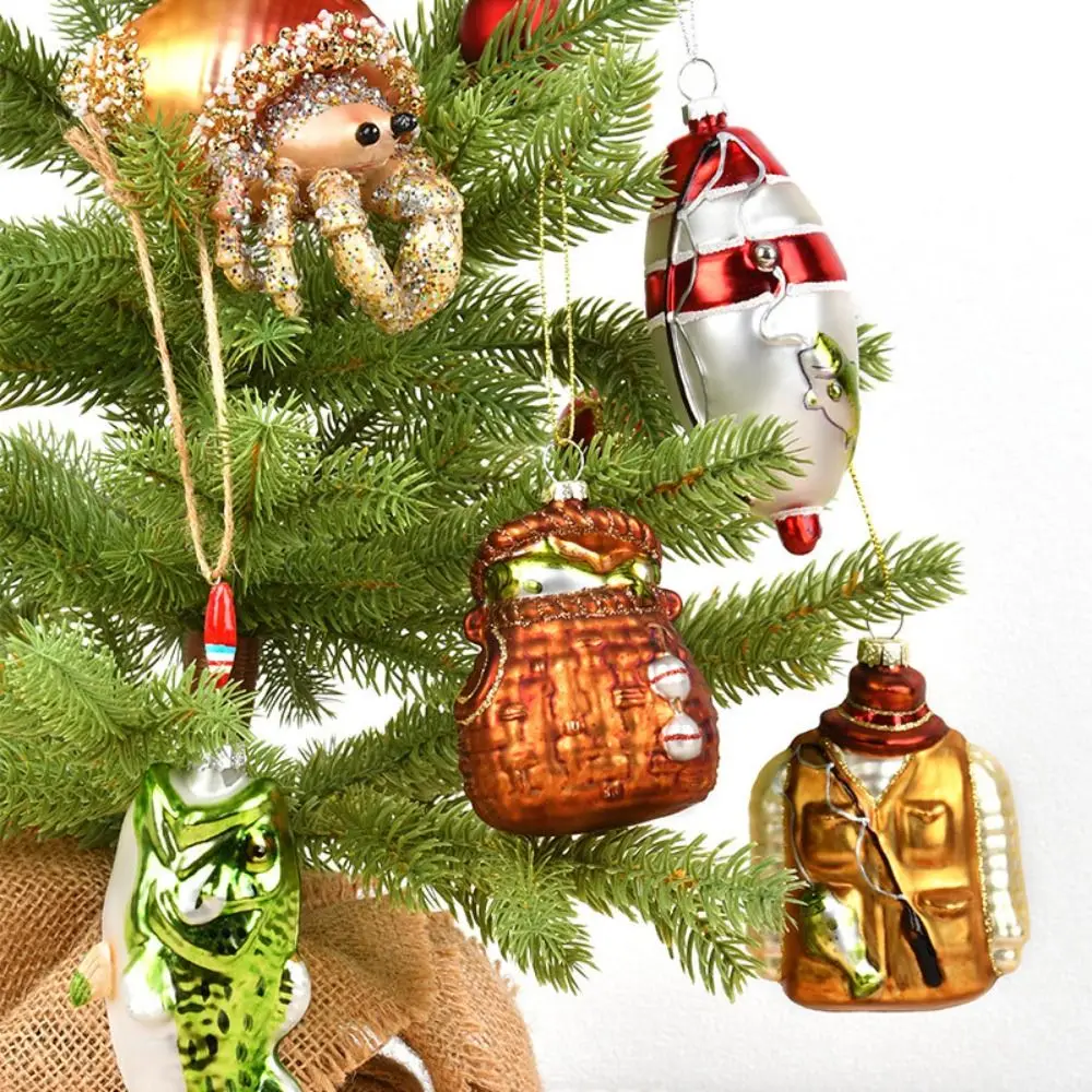 Ornamento Natalizio In Vetro Soffiato A Mano – Cavia Con Ciambella A Cuore