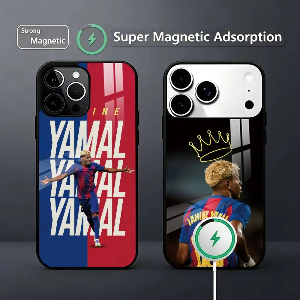 

L-Lamine Yamals No 10 Phone Case For iPhone17,16,15,14,13,12,11 Plus,Pro Magnetic Supports Magnetic Wireless Charging