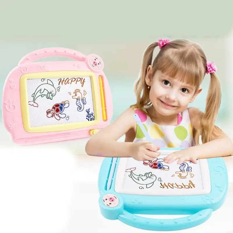 Papan gambar magnetik ukuran perjalanan untuk anak -anak yang dapat dihapus sketsa pad mainan pembelajaran pendidikan awal untuk