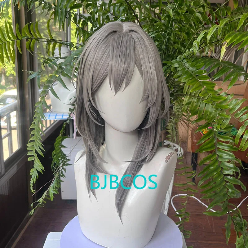 

[Styled] Honkai Star Rail: Stelle Cosplay Wig Trailblazer Cosplay Wig Gray Heat Resistant Women Long Hair