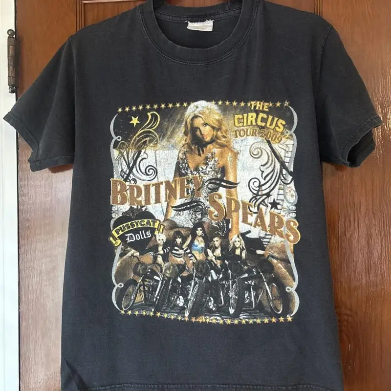 Britney Spears Circus Tour 2009 Concert T Shirt Small Pussycat Dolls