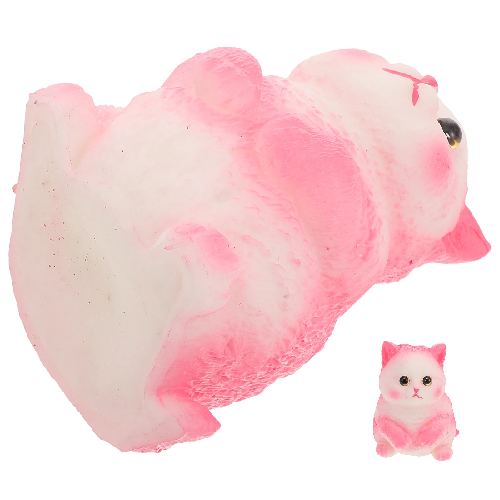 

Soft Squeeze Cat: Realistic Simulation Fidget for Stress Relief Anxiety Relaxation Office Home Travel Use Kids Classroom Prize