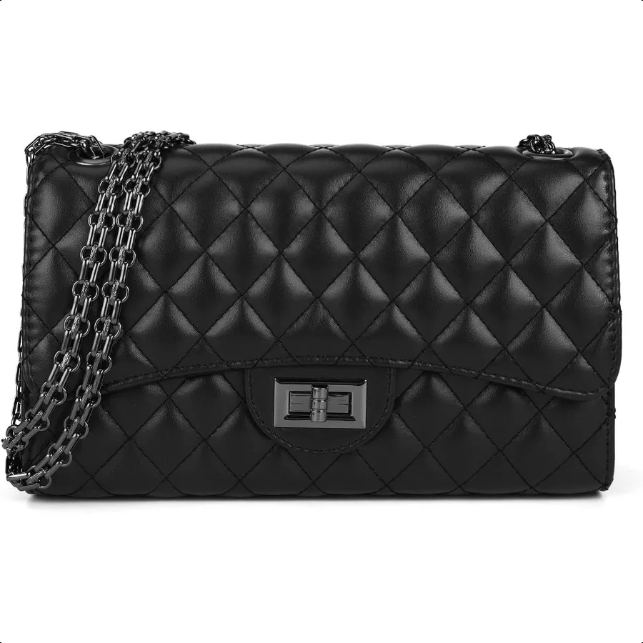 

Gladdon Quilted Crossbody Purse for Women Trendy Ladies Shoulder Bag with Chain Designer Purses