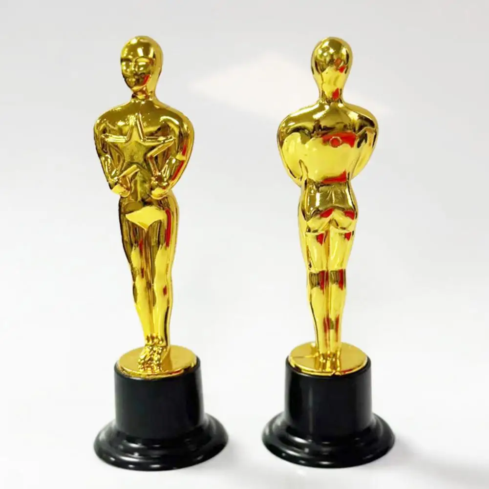 Trofeo de estatua dorada, trofeo de Premio Dorado, estatuas para eventos, fiestas deportivas, premios de reconocimiento de diseño clásico para competiciones
