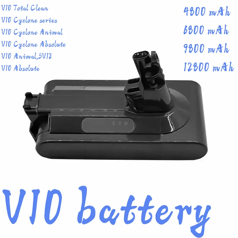 

For Dyson V10 12800mAh 25.2V Battery for Dyson SV12 Battery Absolute Animal Li-ion Vacuum Cleaner Rechargeable BATTERY SV12