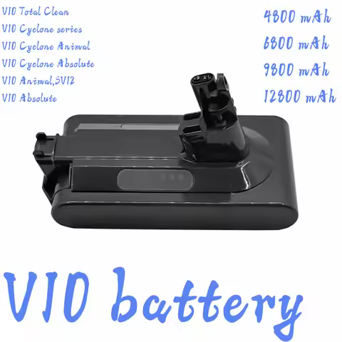 🔋 For Dyson V10 12800mAh 25.2V Battery for Dyson SV12 Battery Absolute Animal Li-ion Vacuum Cleaner Rechargeable BATTERY SV12
