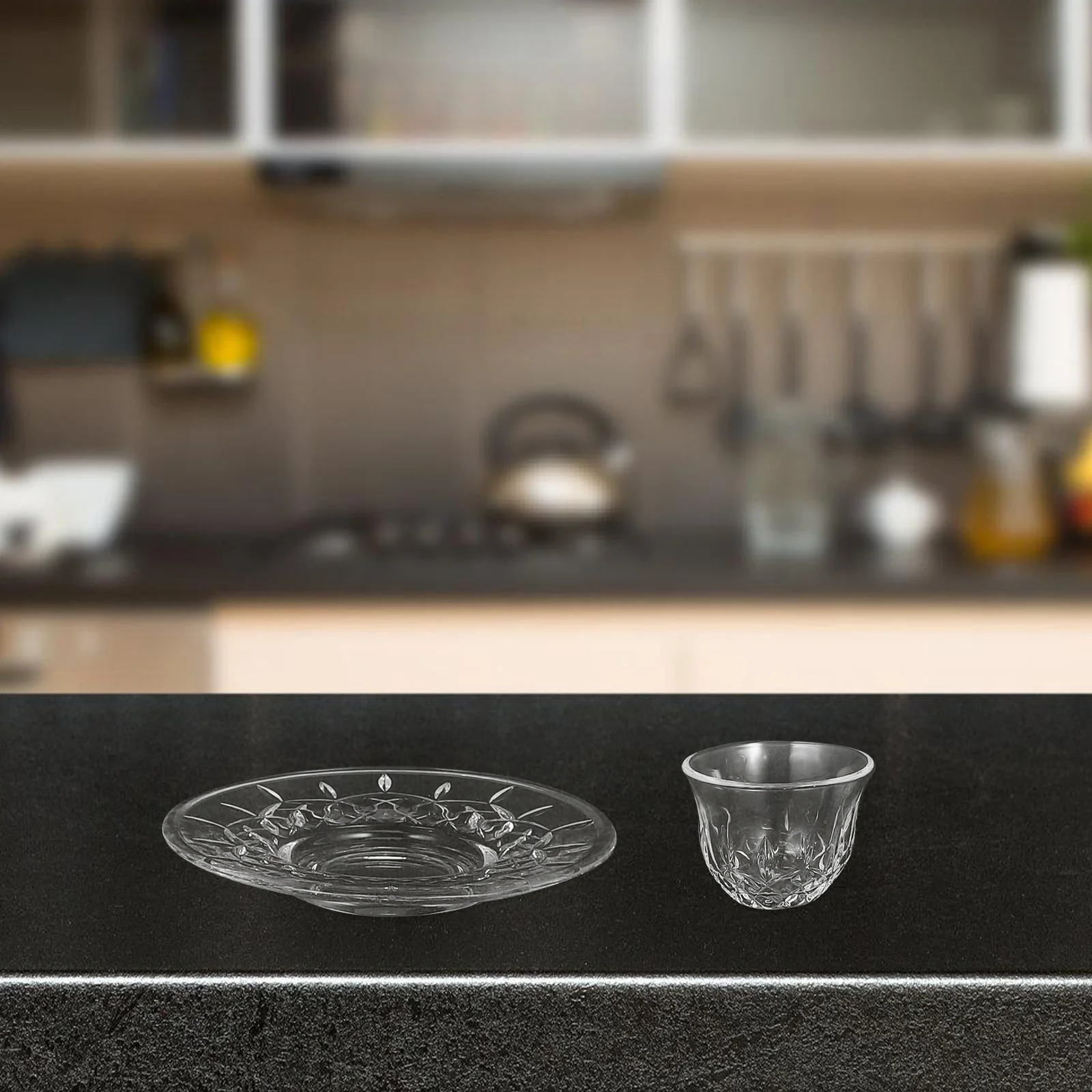 

1Set Turkish Tea Glass Cups European Style Small Clear Glass Gourd Shape Coffee Cup Set Elegant Hot Beverage Tableware