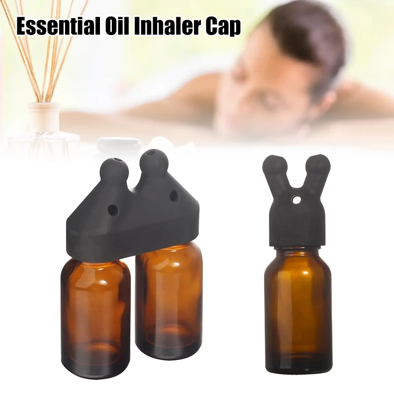 

1Pcs Leakproof Aroma Essential Oil Inhaler Cap Mini Essential Oil And Perfume Inhalers Dispenser Bottle Essential Oil Inhaler
