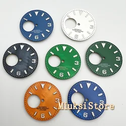 29mm Watch dial fit NH38 Green Luminous Hollow NH38 Dial fit 3/3.8 o 'clock NH38 Case
