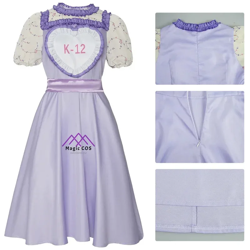K12 Crybaby Angelita Fashion Cosplay Costume Women's Pink Purple Dress Melanie Martinez Sweet Outfit for Girls Halloween Costume