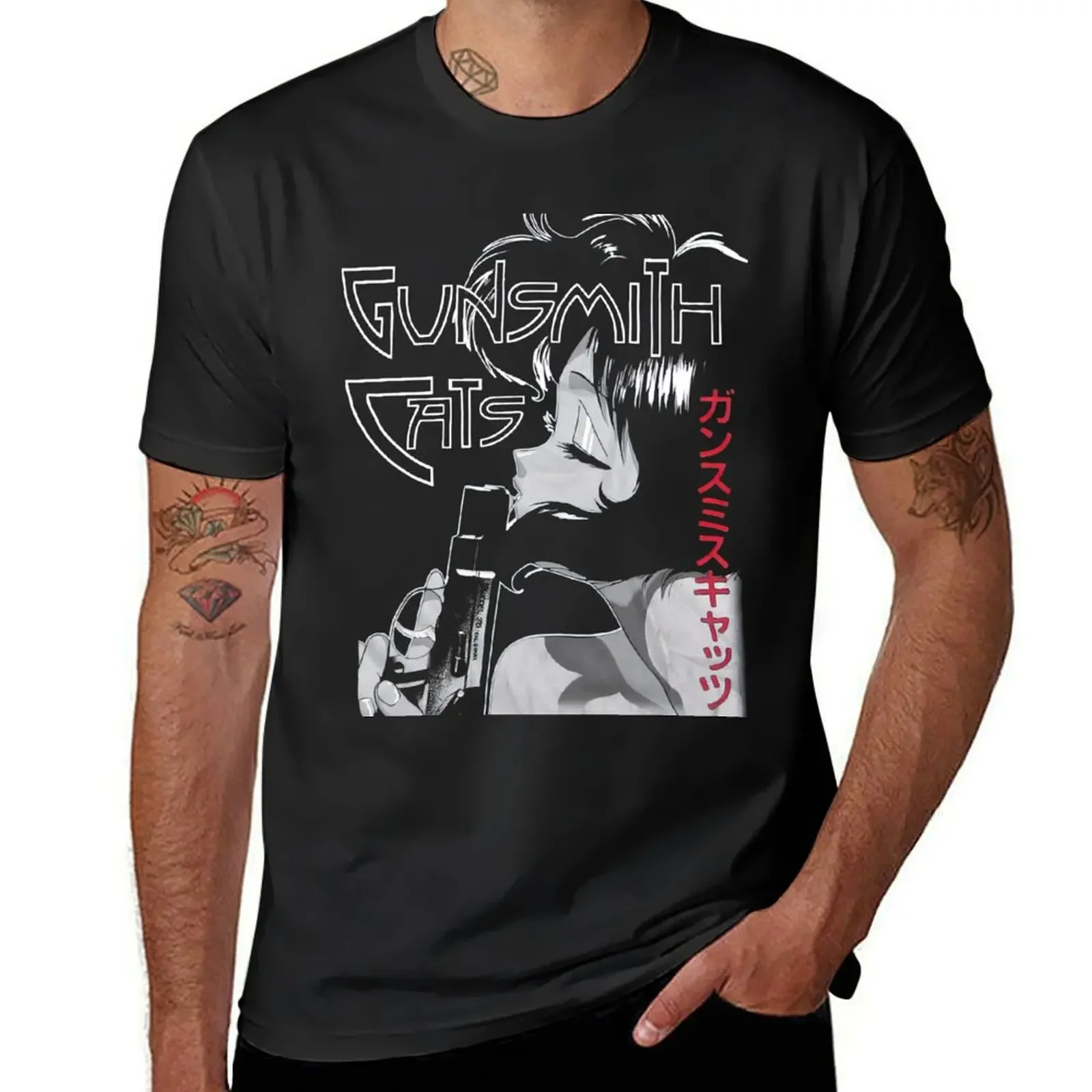 

Vintage Gunsmith Cats T-Shirt quick drying summer 2025 fruit of the loom mens t shirts