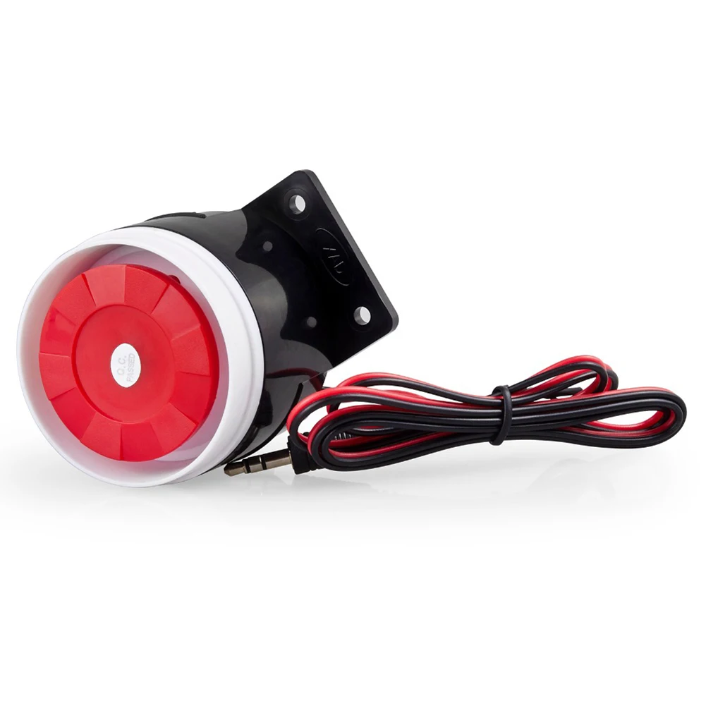 2pcs Alarms DC 12V 120dB Loud Indoor Siren Wired Alarm For Home Security Family Intelligence System Meters Home Improvement