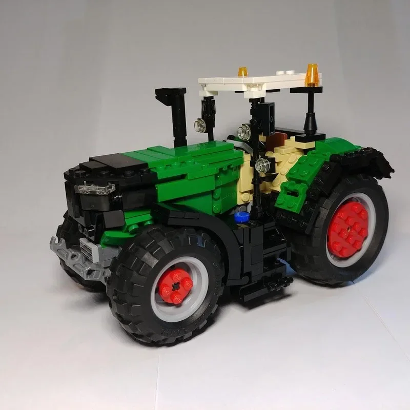 MOC-62936 Green New Cargo Tractor Building Blocks Model 395 PartsMOC Creative Boys Kids Birthday Building Blocks Toy Gifts