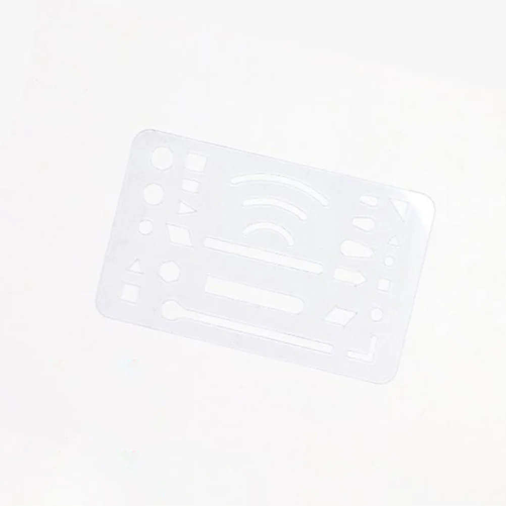 

3Pcs Multi Functional Plastic Erasing Shield for Pencil Charcoal Drawings Drafting Tools Building Measuring Rulers