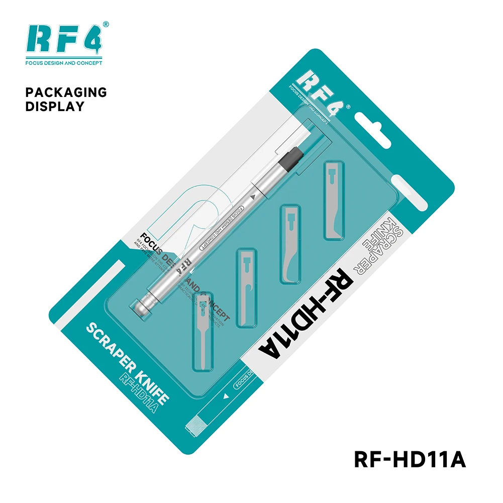 

RF4 RF-HD11A 4 in 1 Multi-type High Hardness Blade with Universal Handle Support for 95% Blades Motherboard IC Repair Hand Tool