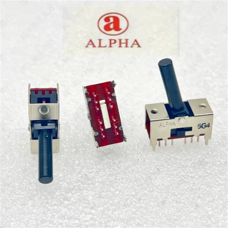 3  pcs Taiwan ALPHA Switching Switch Mixing Console Disc Player Special 12 Pin 2-Level Shaft Length 20MM