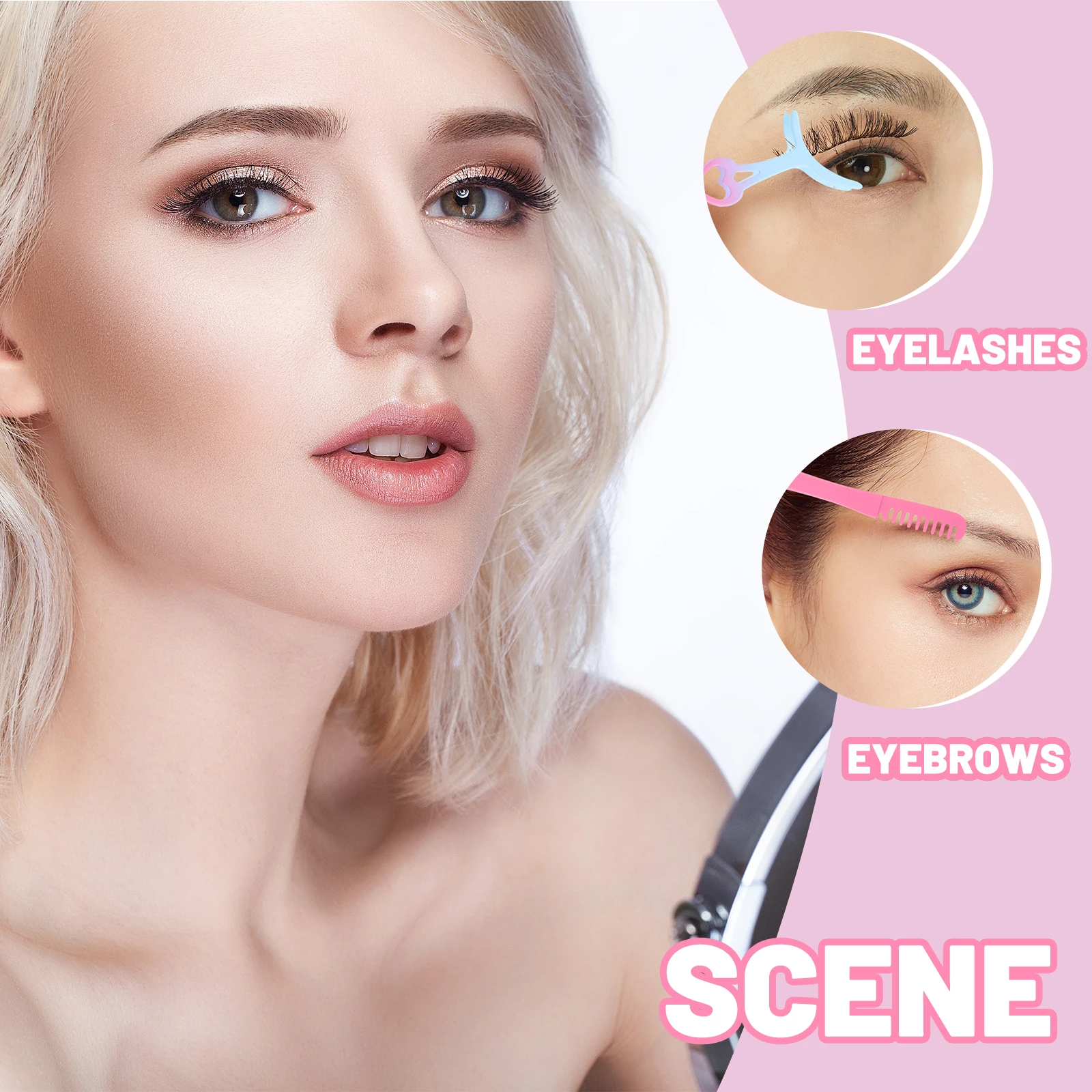 High Quality Lash Tweezers Eyelash Clamp with Comb for Secure Hold and Easy Application Ideal for Makeup Artists