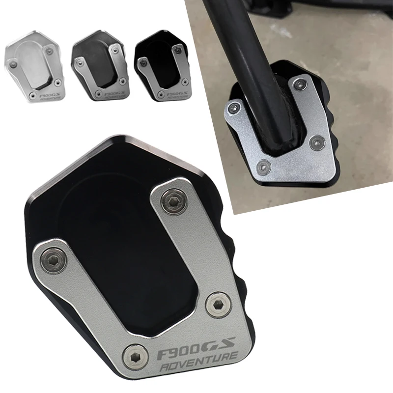 For F800GS F900GS ADV ADVENTURE F800 F900 GS Motorcycle CNC Kickstand Foot Side Stand Extension Pad Support Plate Enlarge Stand
