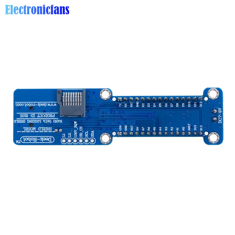 Nano V3.0 Registrazione Dati Shield per Arduino/Micro Data Logger Registratore Nano Modulo 3.3V con Interfaccia Sd Card orologio in Tempo Reale Rtc