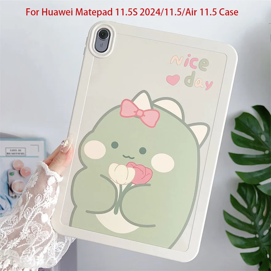 TPU Protective Case for Huawei Matepad 11.5S 2024/11.5 Air 11.5 Colorful Painting Anti-Scratch Cover with Picture Frame Design