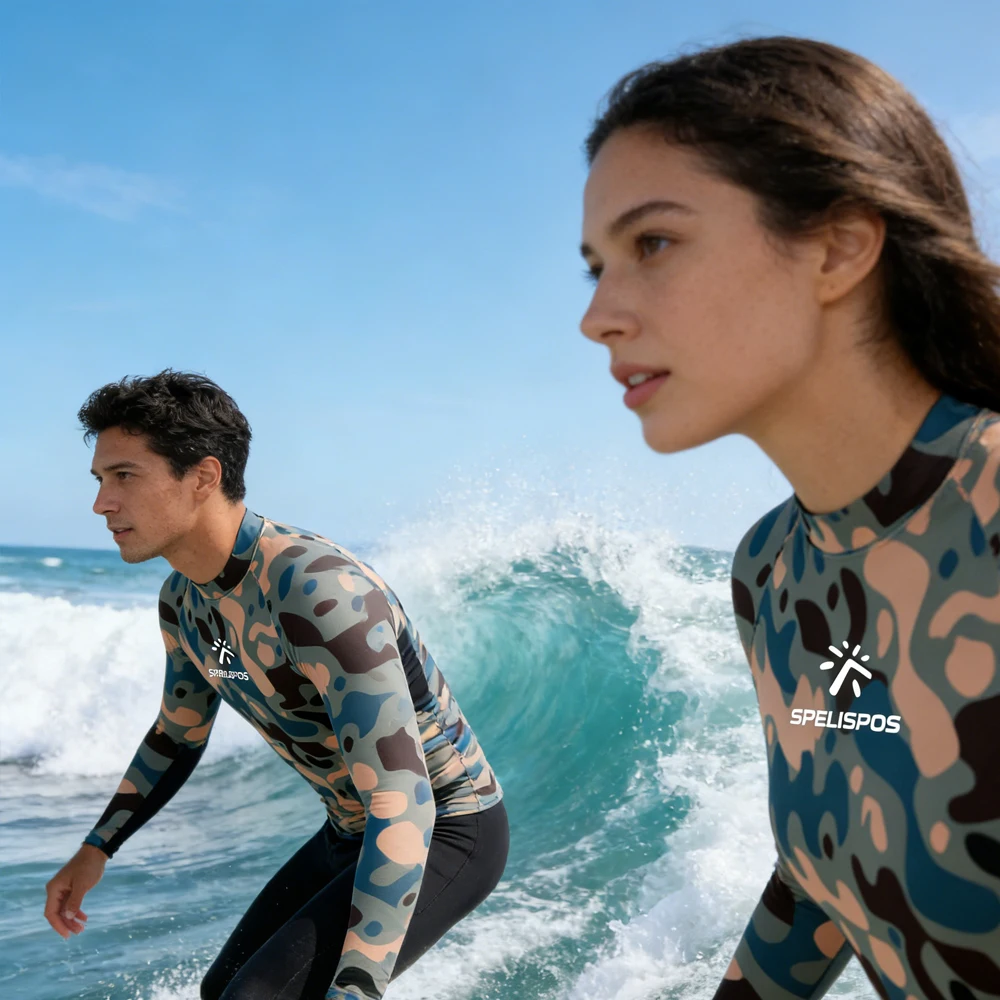 

Surfing Water Shirt Men Women High Quality Quick Dry Breathable Long Sleeve Lightweight Printed Swim Shirt for Water Sports