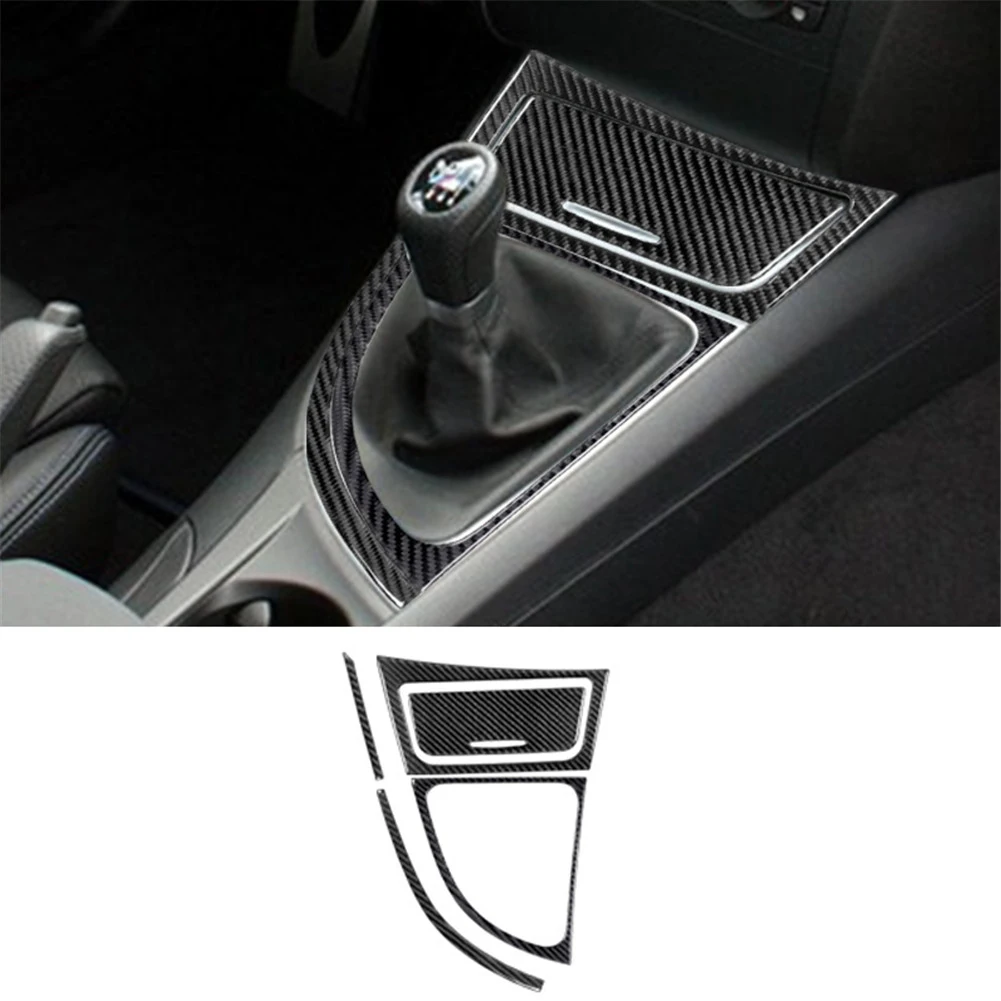 

Carbon Fiber Car Car Gear Control Panel Trim Cover Stickers For BMW 1 series cope/convertible E82 E88 2008-2013 Car Accessories