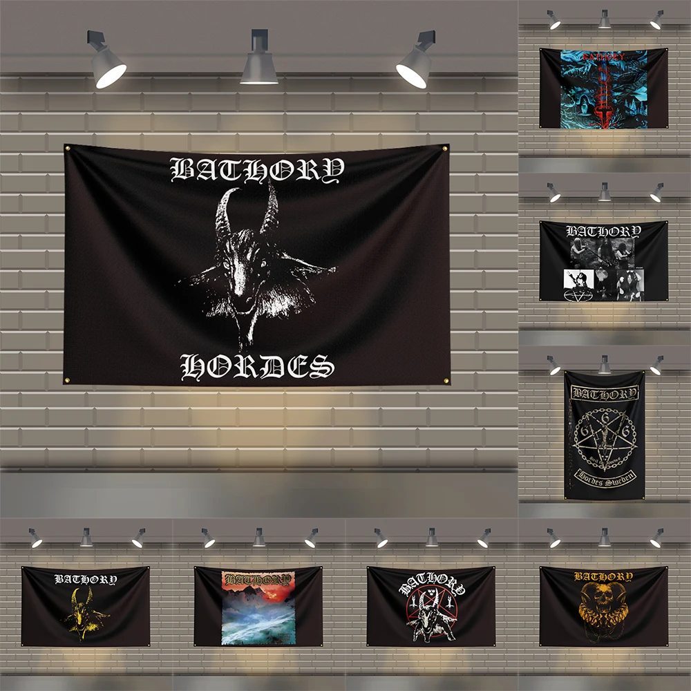 

3x5 Ft B-Bathorys Heavy Metal Band Flag Rock Music Wall Banner for Bedroom Studio Bar Concert Outdoor Decor