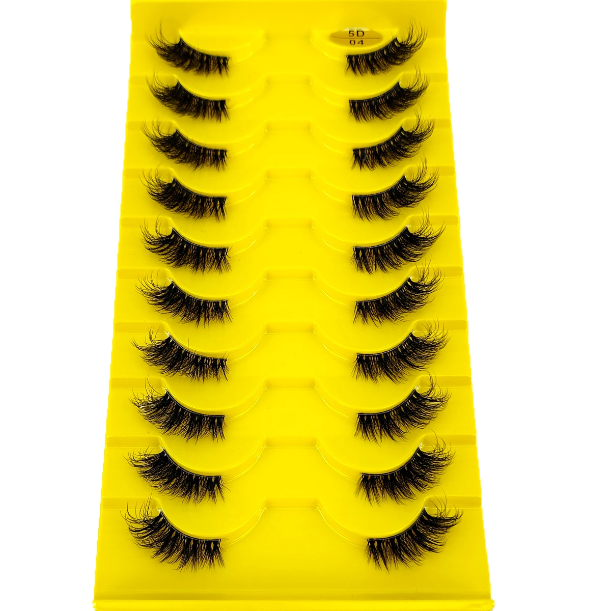 Neue halbe Wimpern, transparentes Band, Nerz-Wimpern, natürliche, flauschige falsche Wimpern, klare Streifen-Wimpern, Akzent-Ecke, 3/4 halbe Wimpern – Detail 1