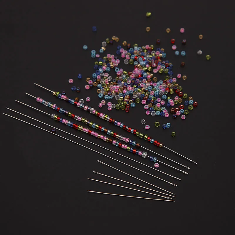 10Pcs Superfine beaded needle 40mm/100mm Beading Needles Threading String Cord Jewelry Craft Making Tool
