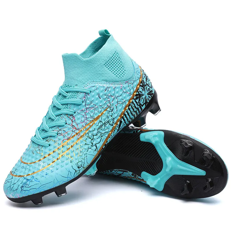 

Men Soccer Shoes TF/FG High/Low Ankle Football Boots Male Outdoor Non-slip Grass Multicolor Training Match Sneakers EUR 35-46