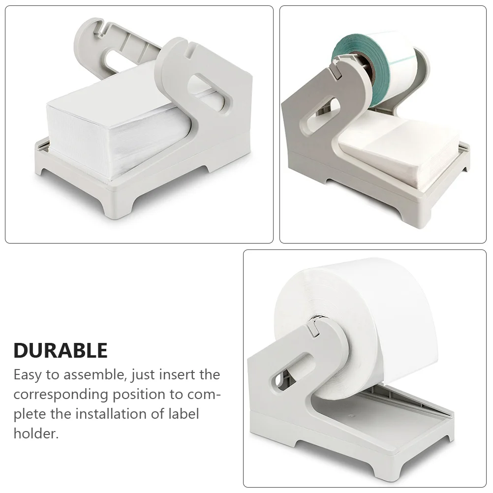 Thermal Bracket Label Holder for Labels Dual Use Paper Plastic Fan-fold Desktop Printer Accessory Multi-function