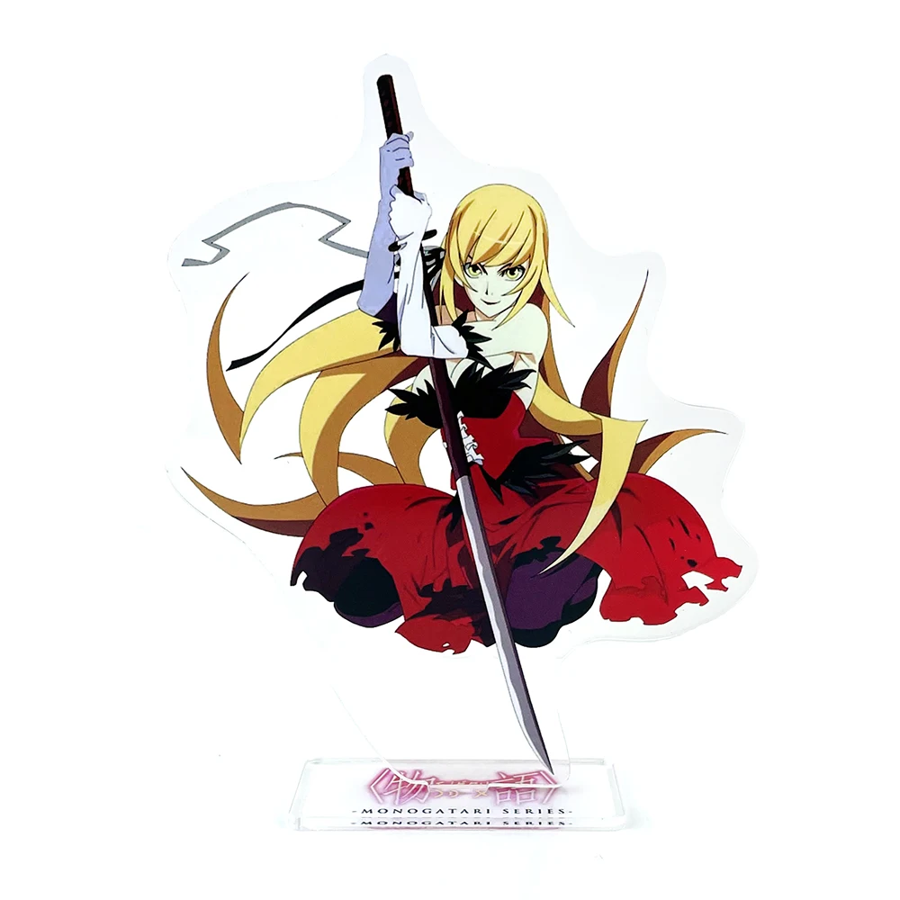 Monogatari series characters Oshino Shinobu Tsubasa Hanekawa  acrylic standee figurines desk decoration cake topper