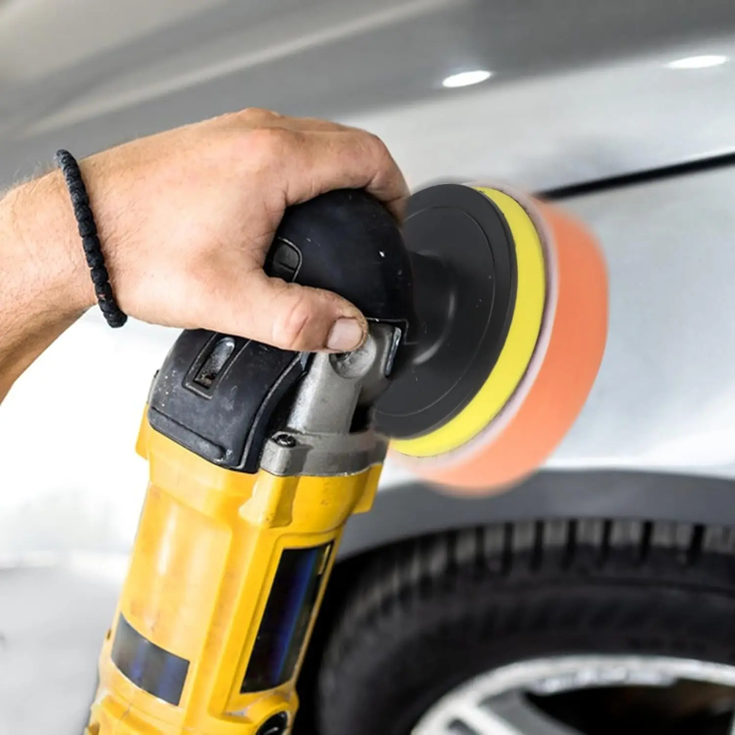 3 بوصة 5 بوصة لوحة تلميع الرطب والجاف الصنفرة عدة 31 قطعة مع متنوعة 600-3000 حصى وسادة الصوف ووسادة دعم لسيارة Polishig