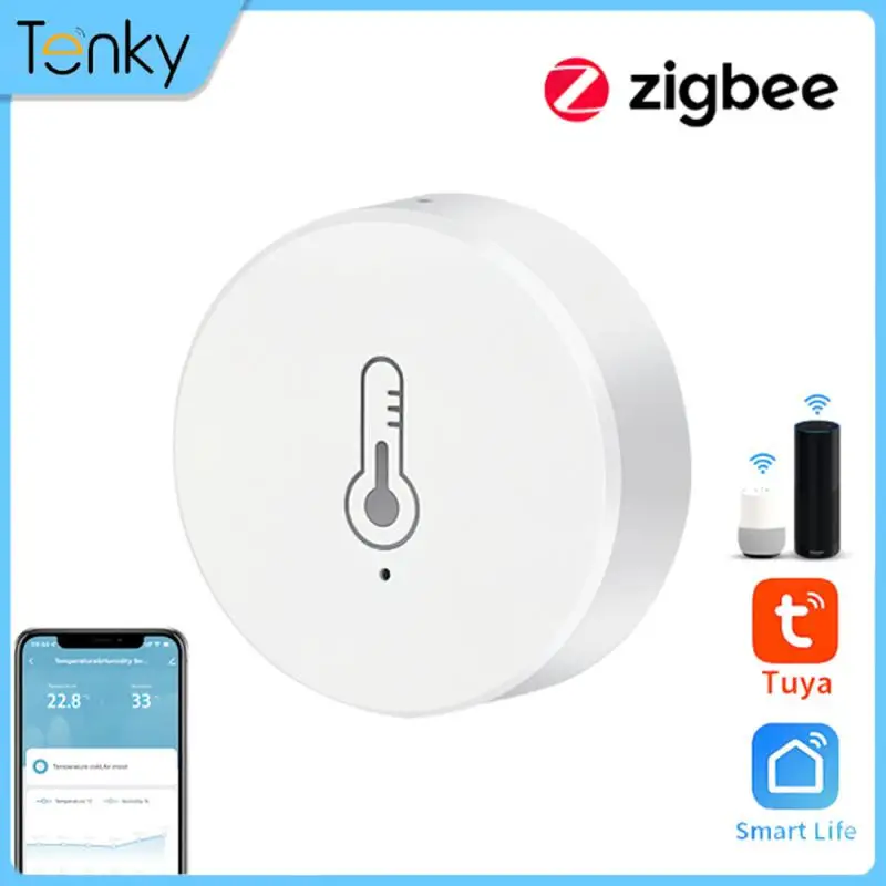 

Twnky Tuya ZigBee Temperature And Humidity Sensor Work With Alexa Google Home Smart Home Smart Life/Tuya Smart App Control