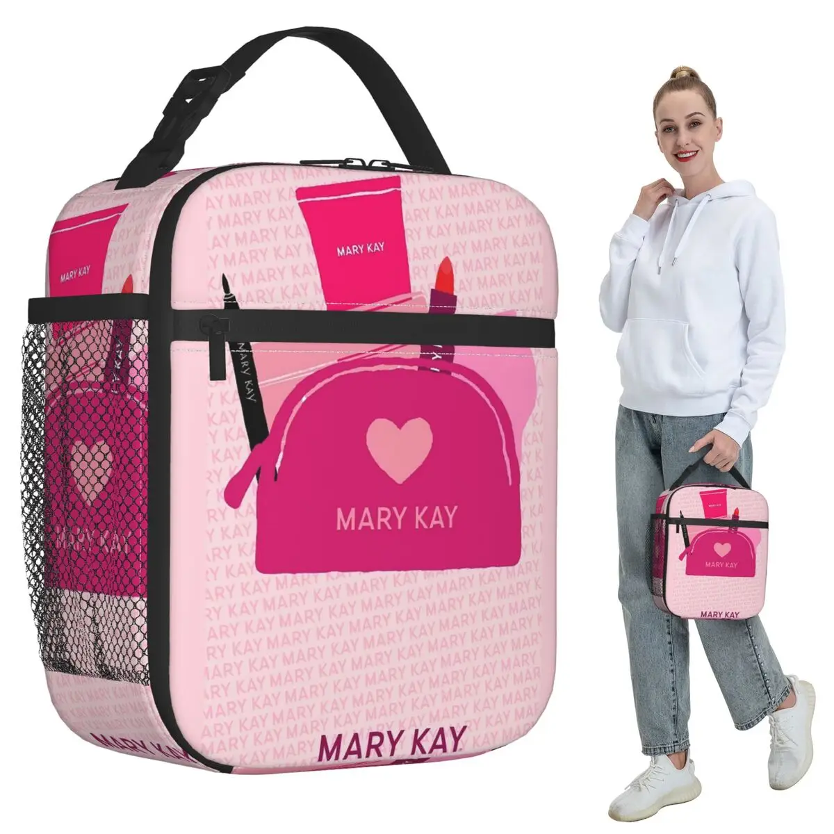 Bolsa térmica para el almuerzo Mary Kay para mujer, nevera portátil para oficina, caja térmica para alimentos, bolsa de transporte, contenedor de almuerzo a prueba de fugas