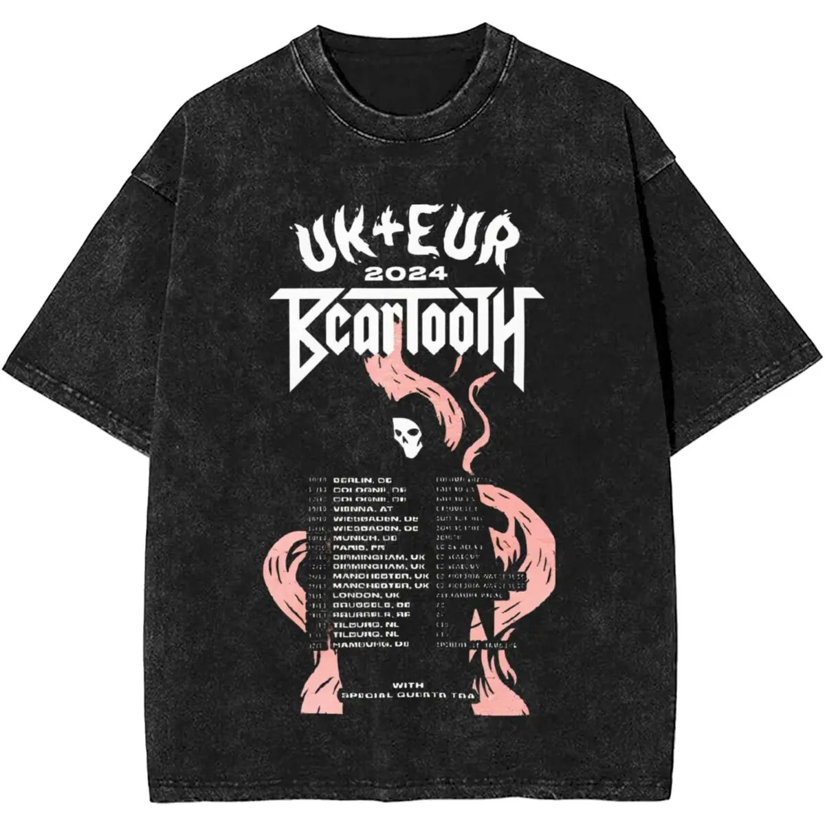 Beartooth CONCERT 2024 Rock Metal Music Apparel Washed T Shirts for Men Women Streetwear Hip Hop T-Shirts Tee Shirt Short Sleeve