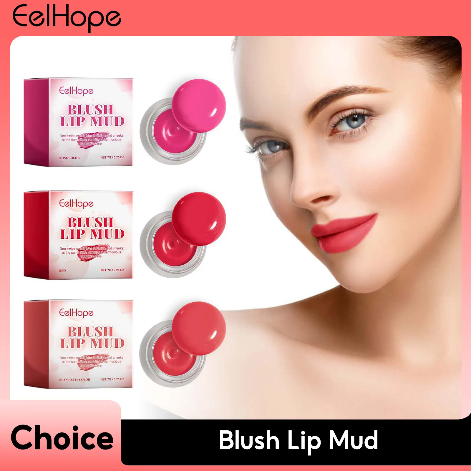 

Natural Matte Velvet Lip Mud Blush Tint Multi-use Waterproof Moisturizing Long Lasting Non-stick Cup Lipstick Makeup Cosmetics