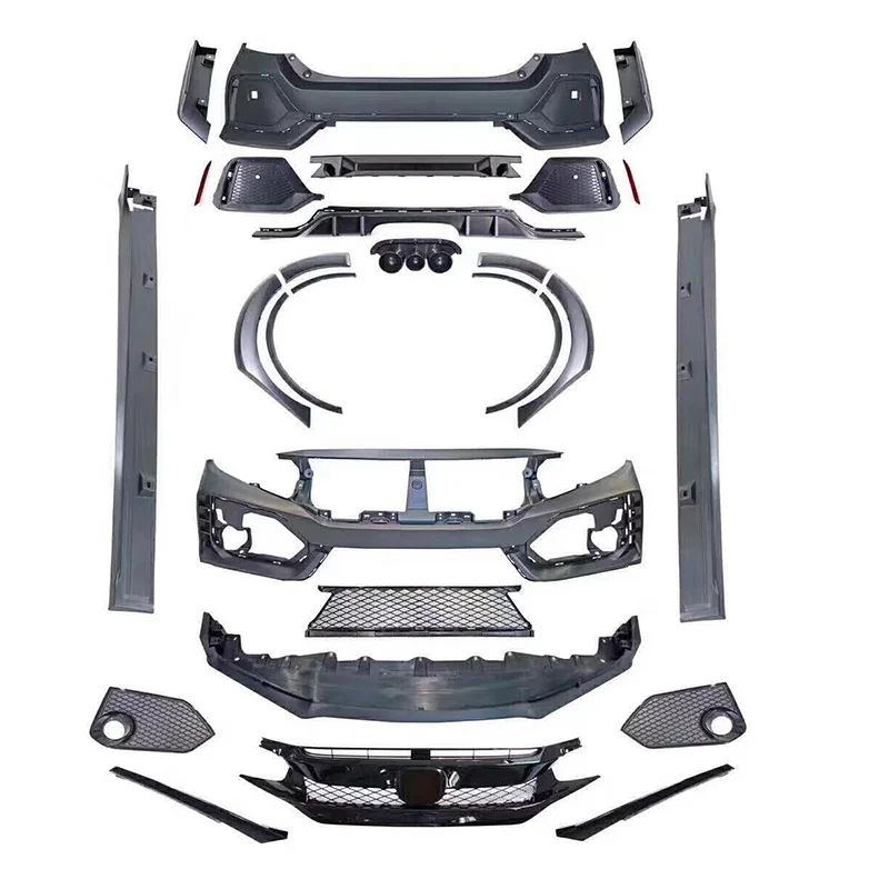 High Quality TR Style PP Material Body Kit Tuning Parts For 10th Gen 2016-2018