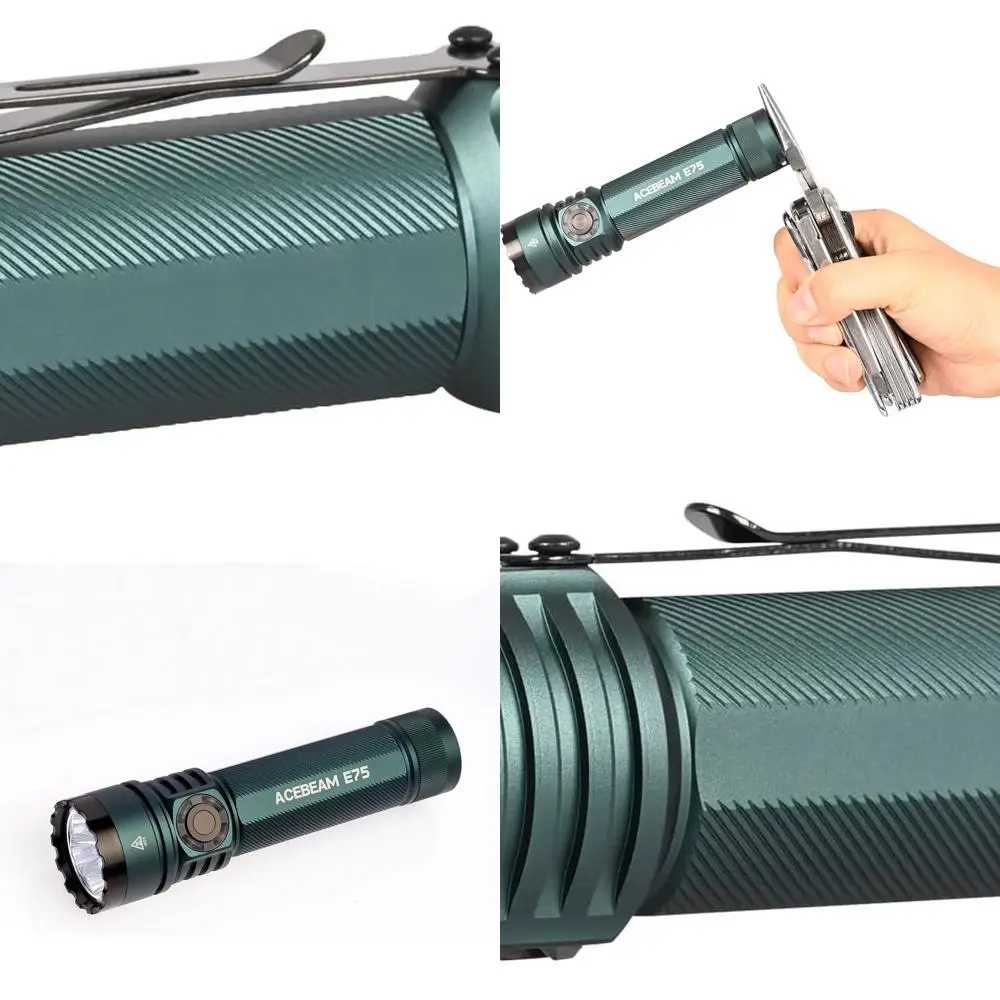

ACEBEAM E75 4500 фонарик с высоким люменом и магнитным основанием, супер яркий светодиодный фонарик перезаряжаемый, водонепроницаемый IPX8 EDC F