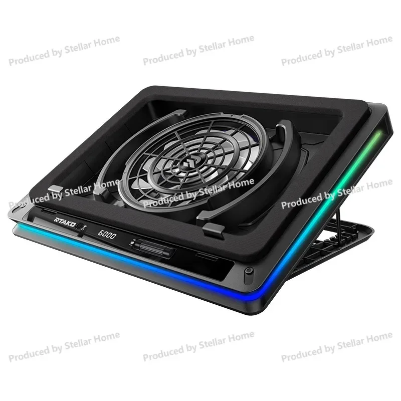 Computer Stand Cooling Plate Pressurized Air Notebook Radiator Base Turbine Silent Fan Refrigeration Computer Stand Cooling