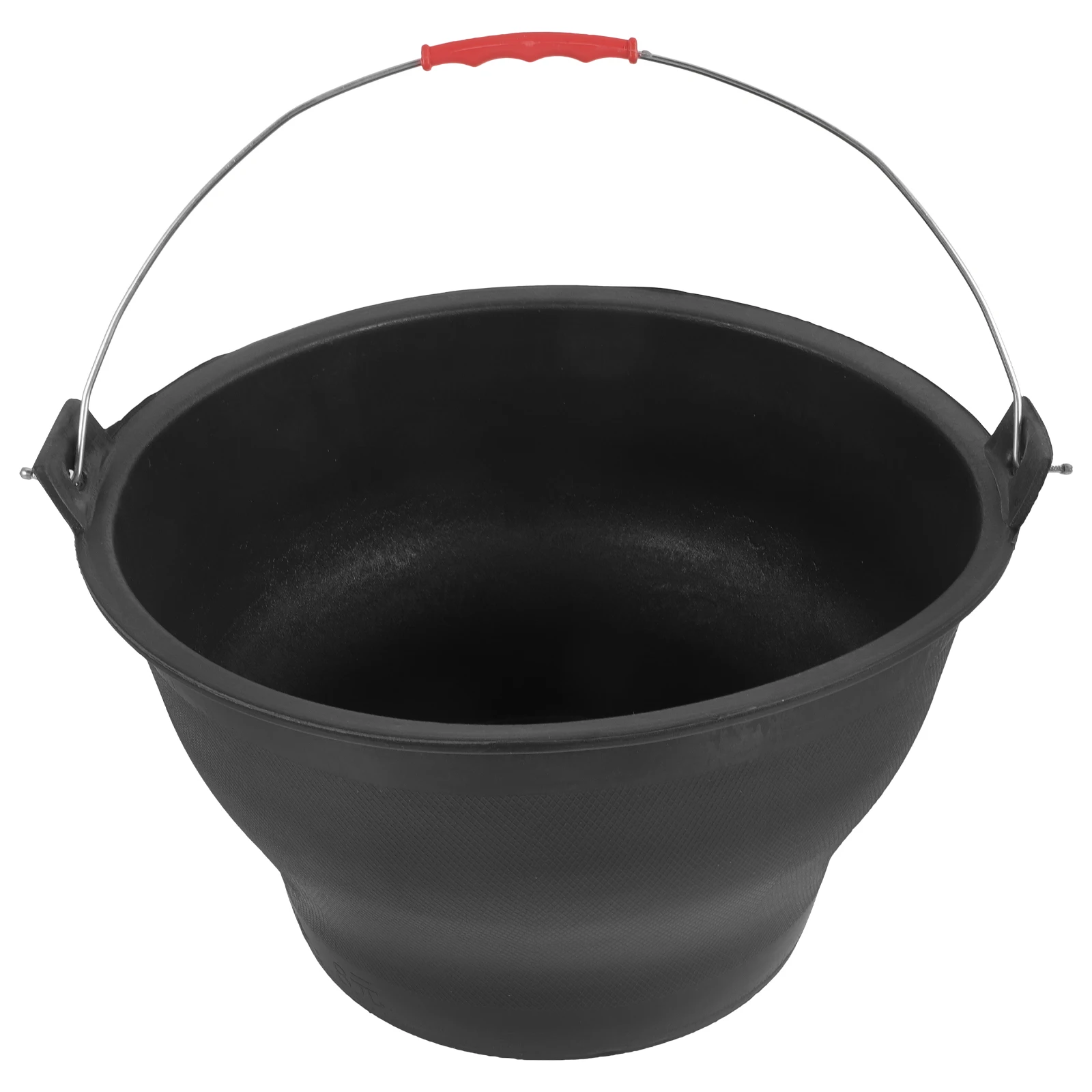 

Portable Handle Small Grey Bucket 30cm Opening 17cm Bottom 17.5cm Height Rubber Cement Mixing Storage Construction