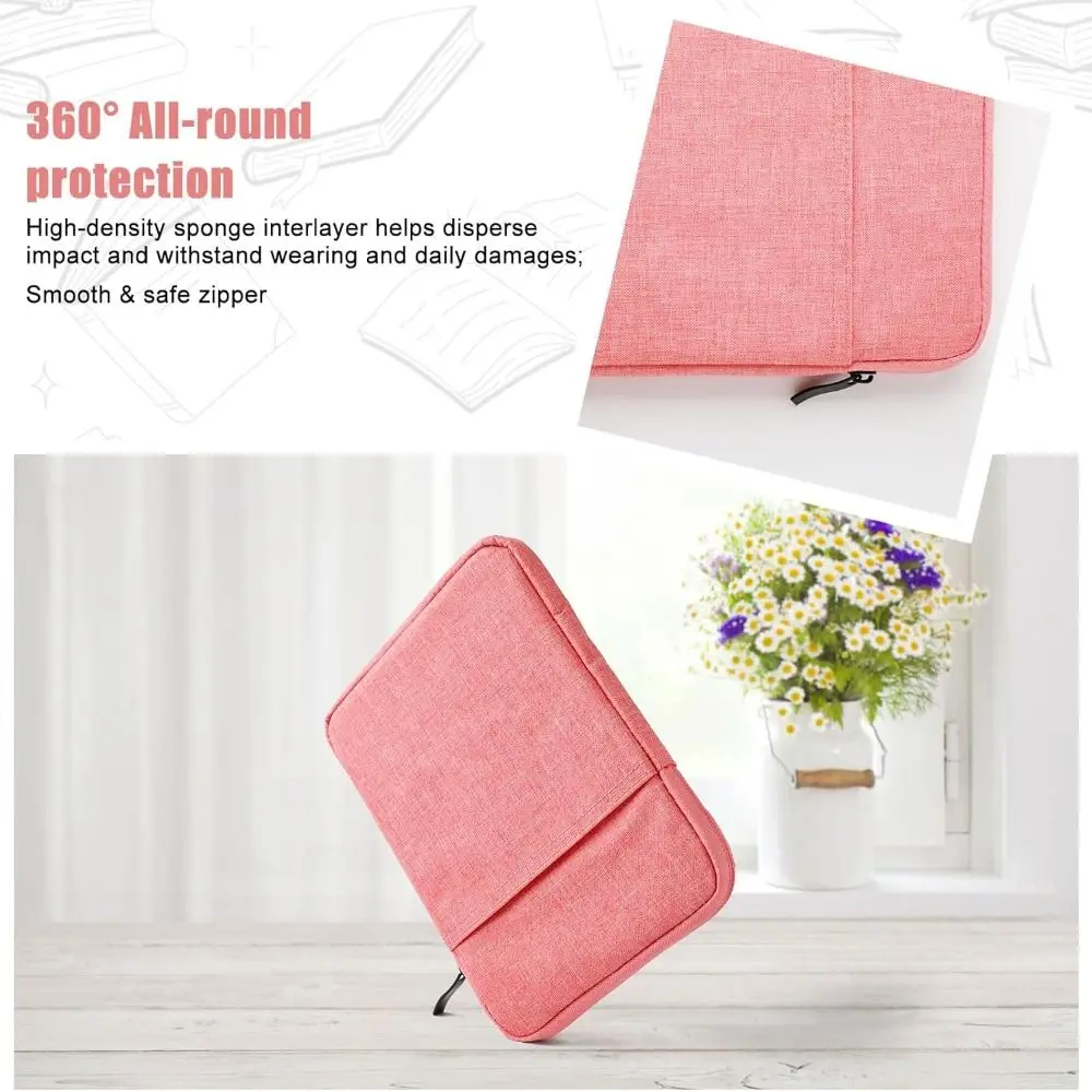 حافظة حمل للقارئ الإلكتروني من الجيل الثاني عشر مقاس 6-7 بوصة مقاومة للاهتراء ومضادة للخدش C2V2L3 لـ Kobo/Boox/Kindle Paperwhite 2024